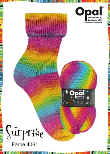 Regenbogen sockenwolle opal - regenbogen,