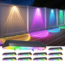 2-10X LED Solarleuchten Zaunleuchte Wandlampen Gartenleuchte Außen Treppen Lampe