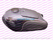 BMW R26 1956-60 R27 1960-1966 CHROM SILBER STAHL KRAFTSTOFF BENZINTANK +DECKE...