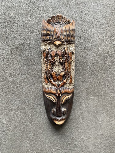 Handgeschnitzte bali maske - handgeschnitzte,