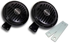 2x Signalhorn schwarz für