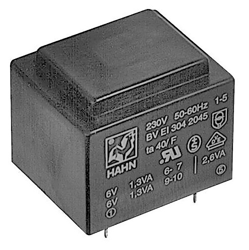Trafo 6va 2x15v 2x87ma - ,