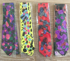 Lustige Kinder Seidenkrawatte 100% Seide Seidenmalerei Unikat handbemalt