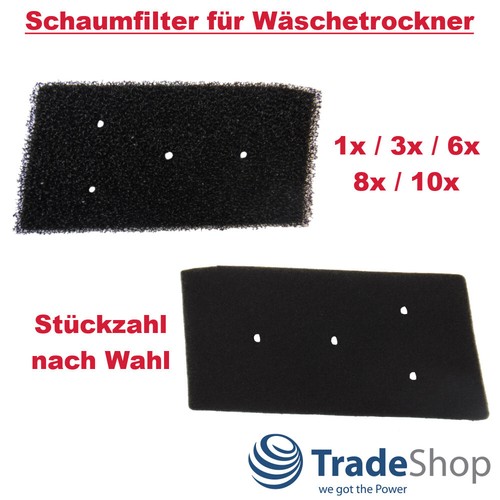 10x schaumstofffilter - 1x,
