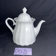 Eschenbach Bayreuth Porzellan Toledo Weiß Teekanne 1,2L. 