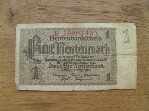 Rentenbankschein rentenmark - rentenbankschein, 1
