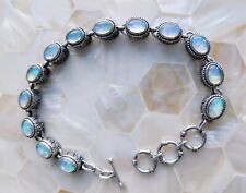 Armband 13 x Opal Triplette Sterlingsilber 27 g flexibler Verschluss