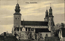Visby Sweden Sverige ~1910 Domkyrkan Kyrka Kathedrale Church Kirche ungelaufen