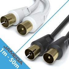 TV Antennenkabel Koaxialkabel 4K HDTV 75Ohm Full HD 135db UHD Koax Stecker Buchs