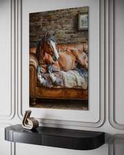 Leinwand Bild Pferd Abstrakt