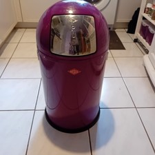WESCO Pushboy Mülleimer Abfallsammler (22 L) in lila