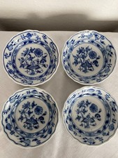 Meissen TEICHERT um 1920 exklusives Set 4 x Dessertschale Zwiebelmuster TOP !!!!