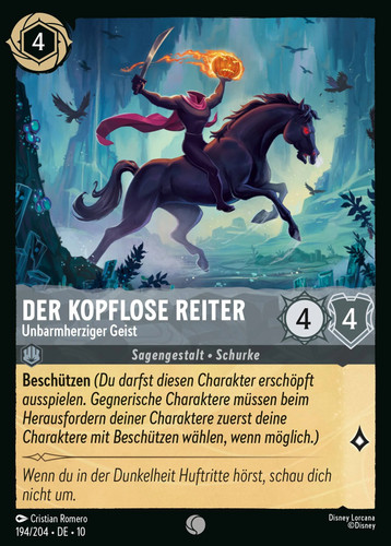 Lorcana der kopflose reiter - kopflose,