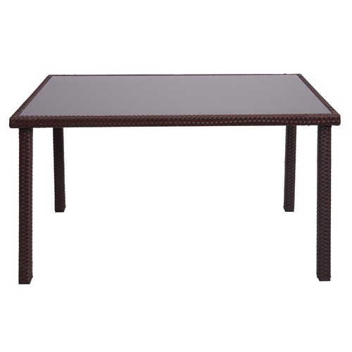 Poly rattan tisch hwc g19 - poly-rattan, hwc-g19