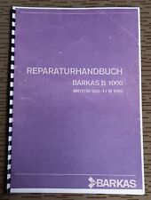 NVA / DDR BARKAS B1000 REPARATURHANDBUCH MOTOR 