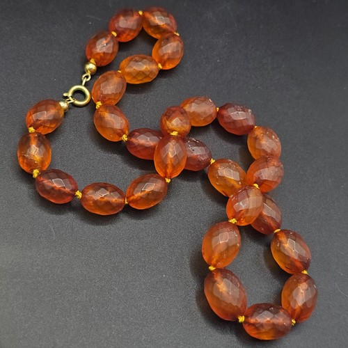 Bernstein kette olive form - bernstein,