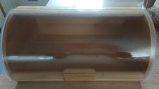 Brotkasten aus Holz wie neu Brotbox Brot-Aufbewahrung Holzkasten mit Klappe !!