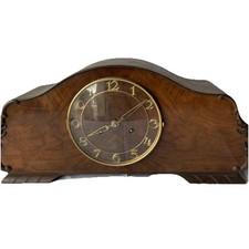 Antike Holz Tischuhr, Kaminuhr, Standuhr, Fa. Kohler ca. 1900 Er  R-LR6D