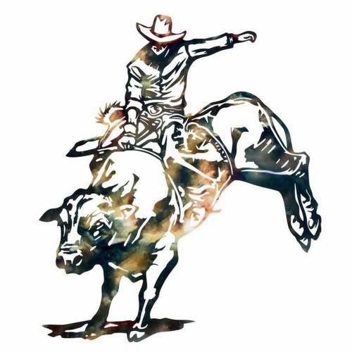 Cowboy wanddeko ausschnitt - cowboy,