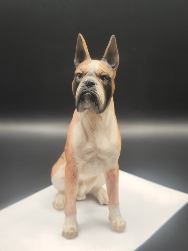 Boxer figur sitzend goldfarben - boxer,