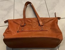 Picard Damen Schultertasche echt Leder orangebraun gefüttert
