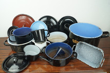 Emaille Topfvintage antik alt retro shabby chic Konvolut