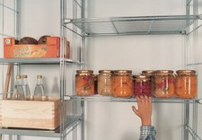 Regal Metall mit 3 Gitterböden 48 cm breit 80 cm hoch 38 m tief BIII 