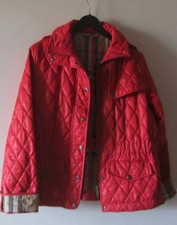 Burberry London Damen Steppjacke Rot XL- L (S. Maße)!  Innenfutter mit 50% Coton