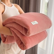 Milch Samt Decke Doppelseitig