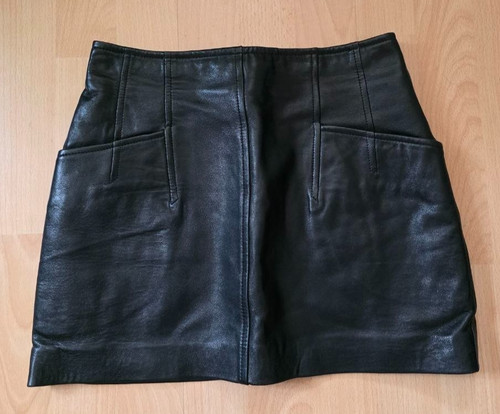 Damen mini echtleder rock - echtleder,