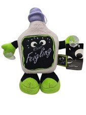 Kleiner Feigling Plüsch Stofftier Party Guy Fensternoppen Flasche Etikett Bar