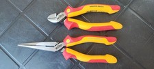 Wiha Zangen Set Industrial electric Kombi  Flachrundzange Seitenschneider 2 - tl