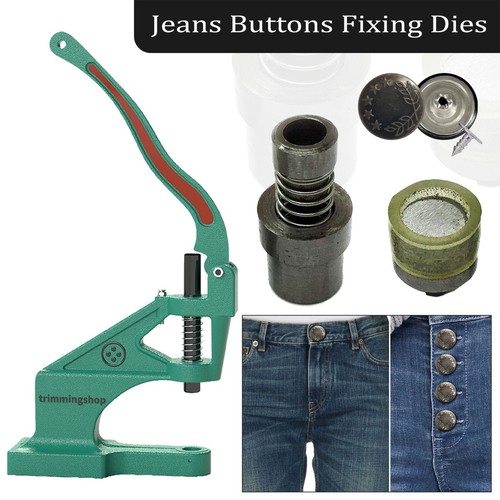 Jeans knopf fixierung matrizen - jeans,