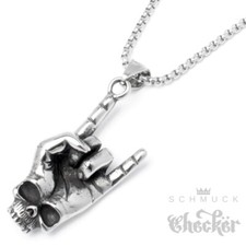 Heavy Metal Hand Skull Devil