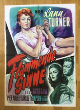 Flammende Sinne (Kinoplakat '54) - Lana Turner / Pier Angeli / Carlos Thompson