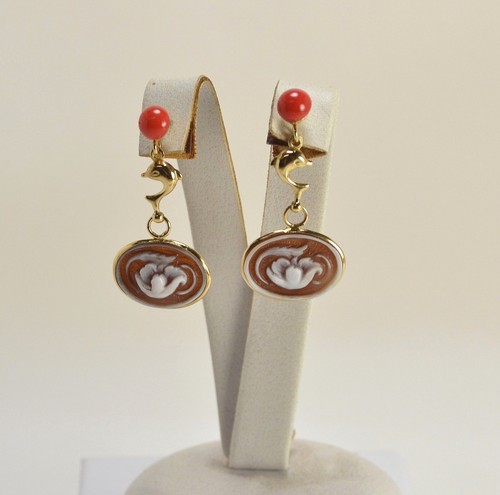 Ohrringe aus 18kt gelbgold mit - ohrringe,