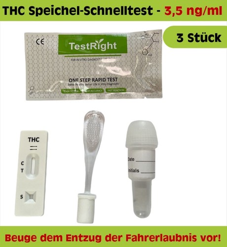 Thc speichel schnelltest - 3x, speichel-schnelltest