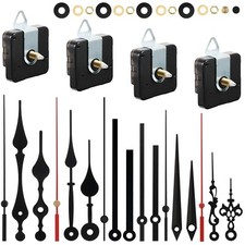 Uhrwerk, Uhrzeiger, Ersatzteile, DIY Wanduhr, lautlos, Quarzuhrwerk, schwarz