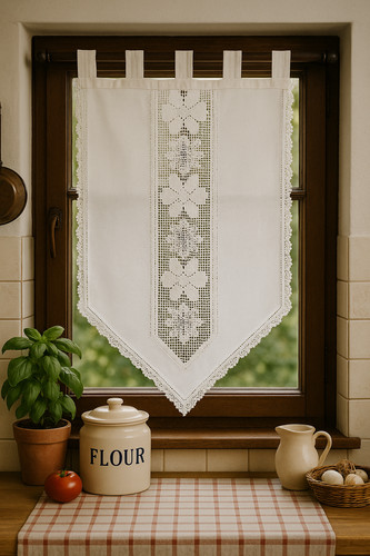 Fenstervorhang aus baumwolle - aus,