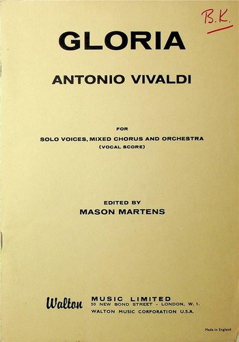 Gloria antonio vivaldi - antonio,