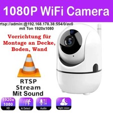 Überwachungskamera RTSP ONVIF 1080p WLAN Dome PTZ Auto Tracking IoBroker mit Ton