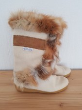 Vintage Cival Fuchs und Seehund Pelz Stiefel Gr.38
