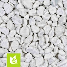 Schneeweiß Kies, weiß, für