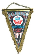FC Hansa Rostock - Wimpel Fussball Bundesliga pennant #000 Gold