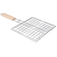 Edelstahl BBQ Grillguthalter Grillhalter Grillgut Gemüse Grillkorb Fleisch Fisch