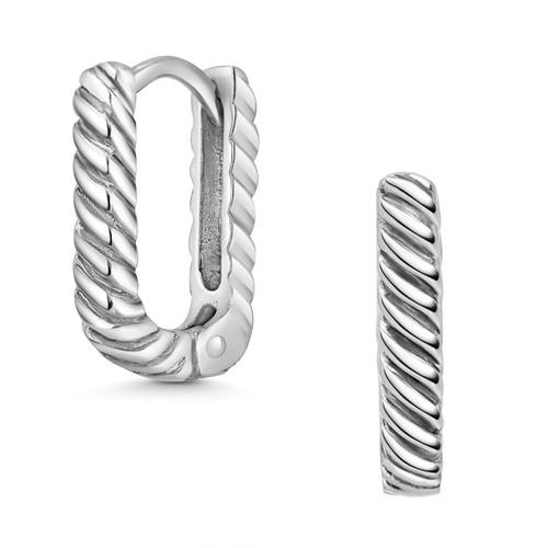 Materia eckige creolen silber - materia,