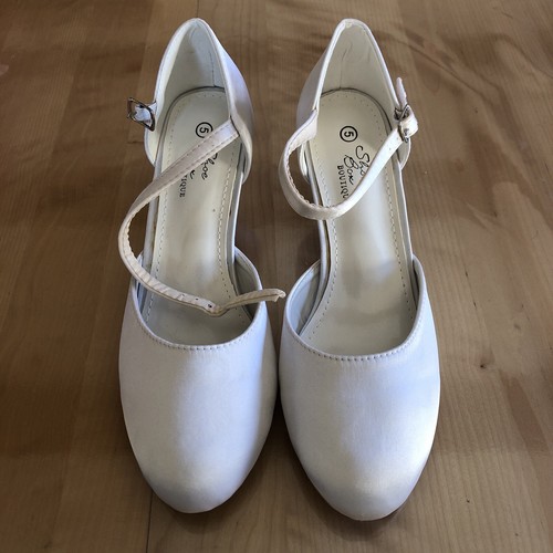 Brautschuhe weiss satin 38 - satin,,
