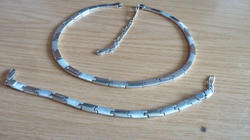 925 silber collier und armband - collier,