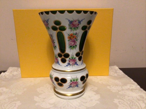 Vase böhmen glasvase - böhmen,