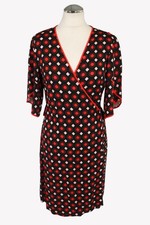 Diane von Furstenberg Damen Kleid Gr. 38 (US 8) Mehrfarbig NEU Wickelkleid Dress